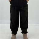 pantalone in tessuto modello balloon point